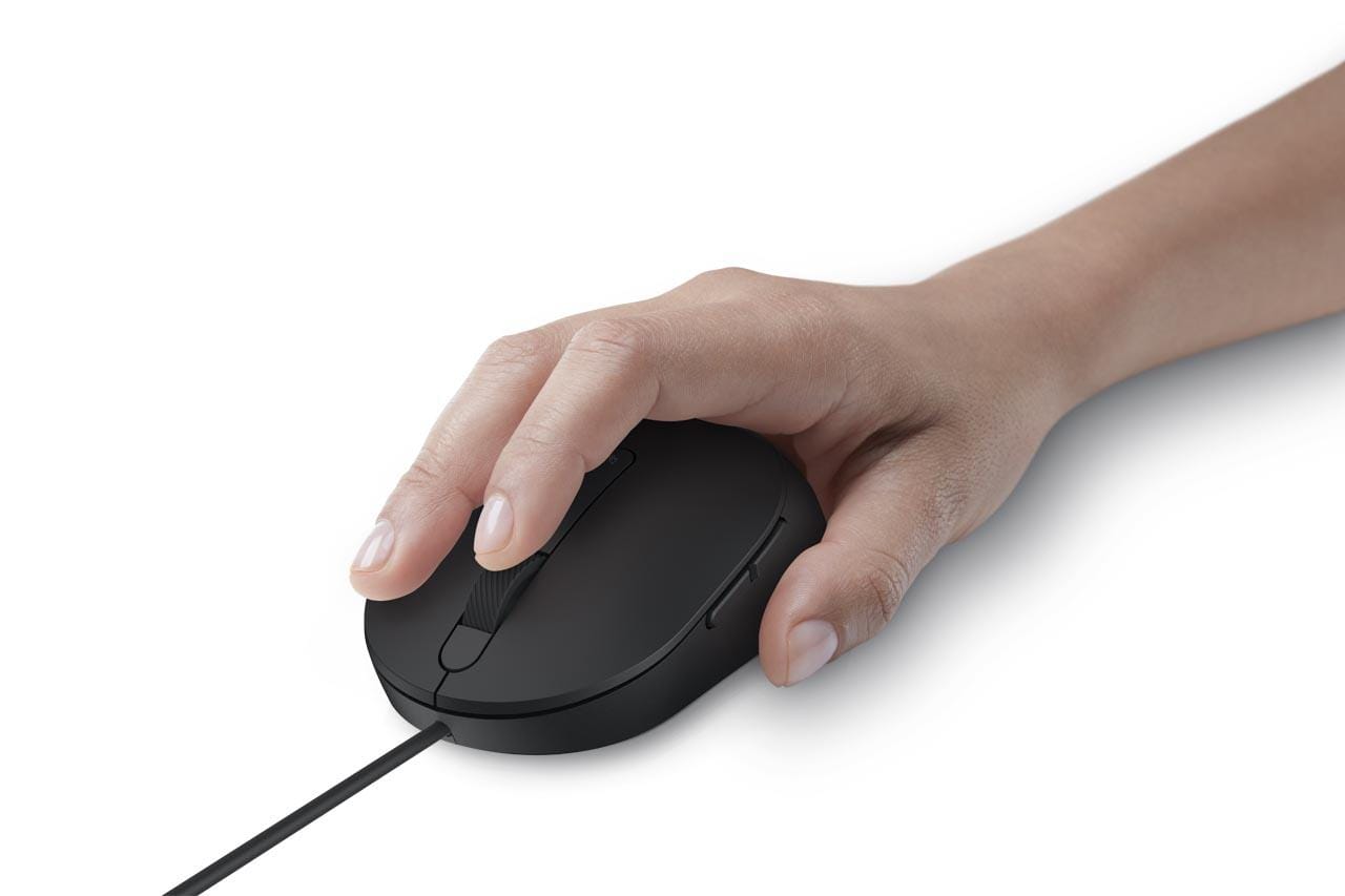 Mouse Dell MS3220 Wired Laser 3200 DPI Negru - Precizie Profesională - imagine 9