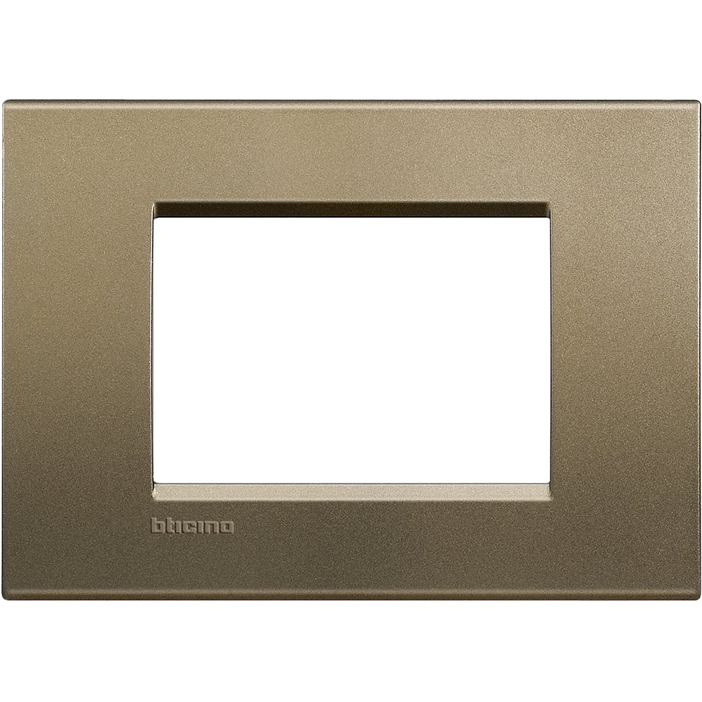Rama ornament 3 module Bticino Living Light, metal