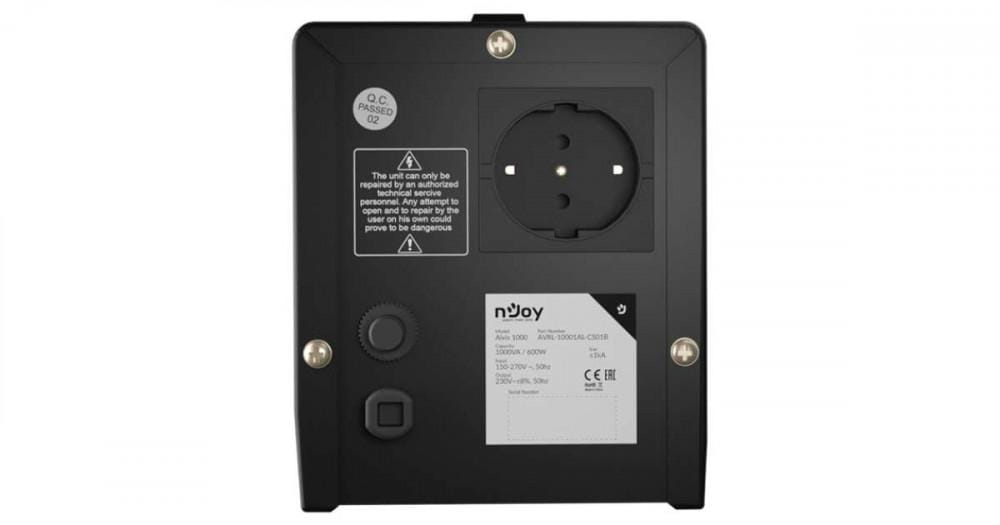Stabilizator Tensiune nJoy Alvis 1000VA 600W - Protecție Electronice - imagine 5