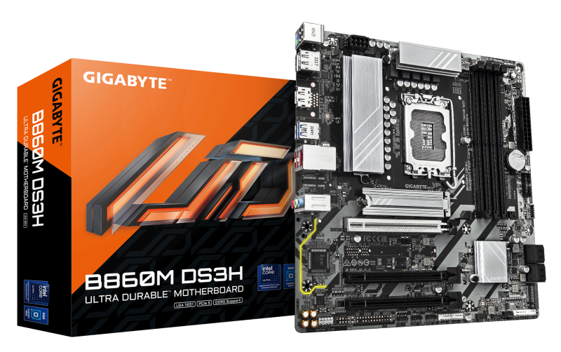 Placă de bază Gigabyte B860M DS3H LGA1851 mATX DDR5