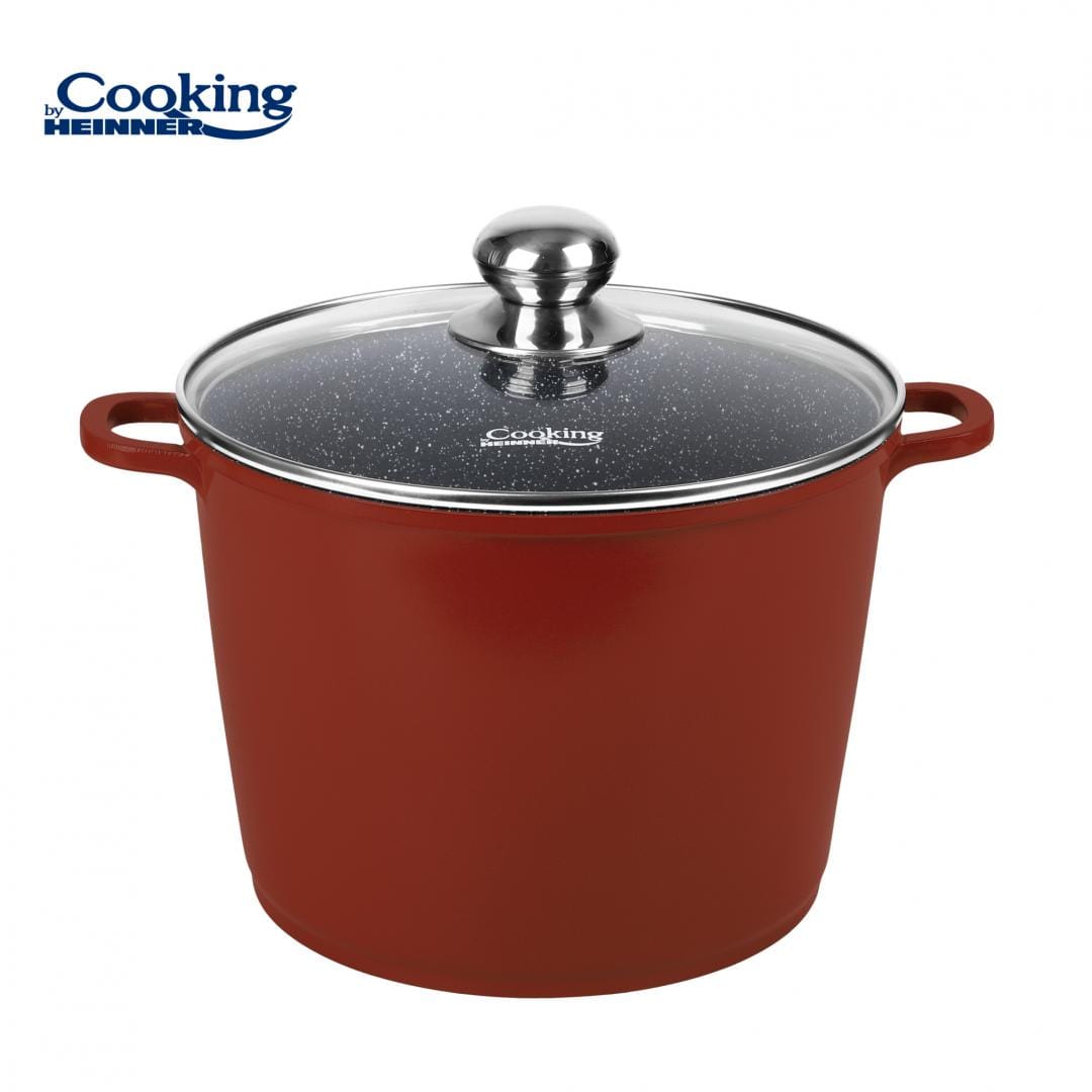 Oală Aluminiu Heinner Calabria 8.2L cu Capac - Gătire Eficientă - imagine 5