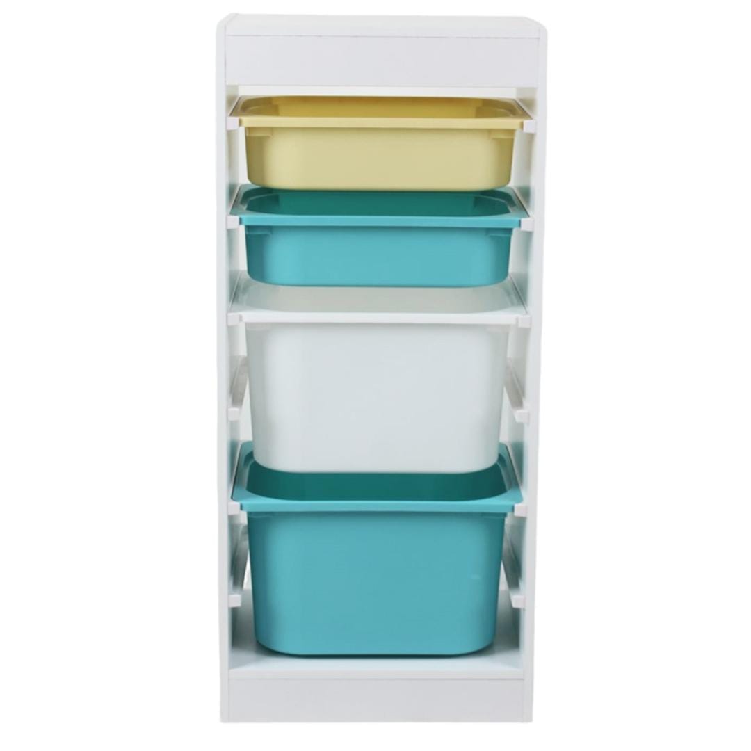 Raft Depozitare 4 Cosuri Colorate U-Grow - Organizare Jucarii - imagine 2