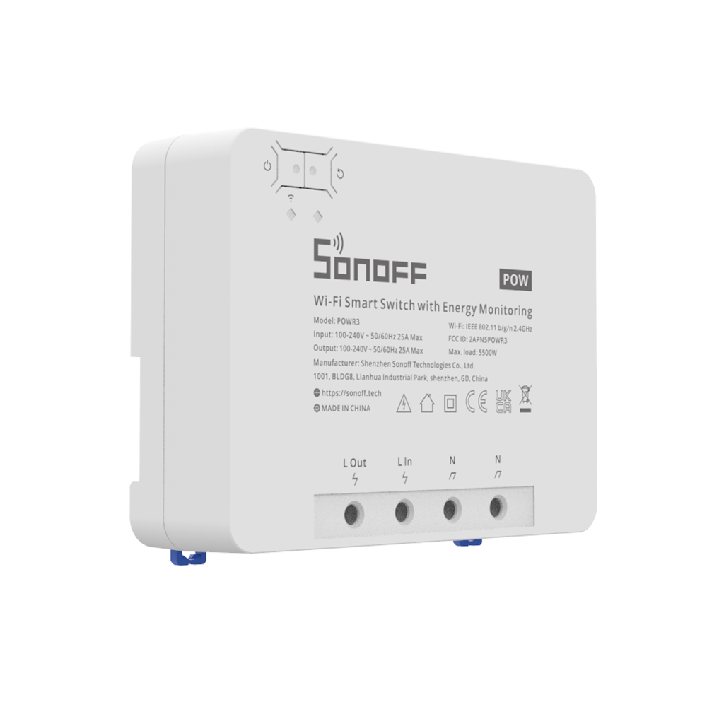 Releu Wi-Fi Sonoff Pow R3, 25A, Smart Home - imagine 2