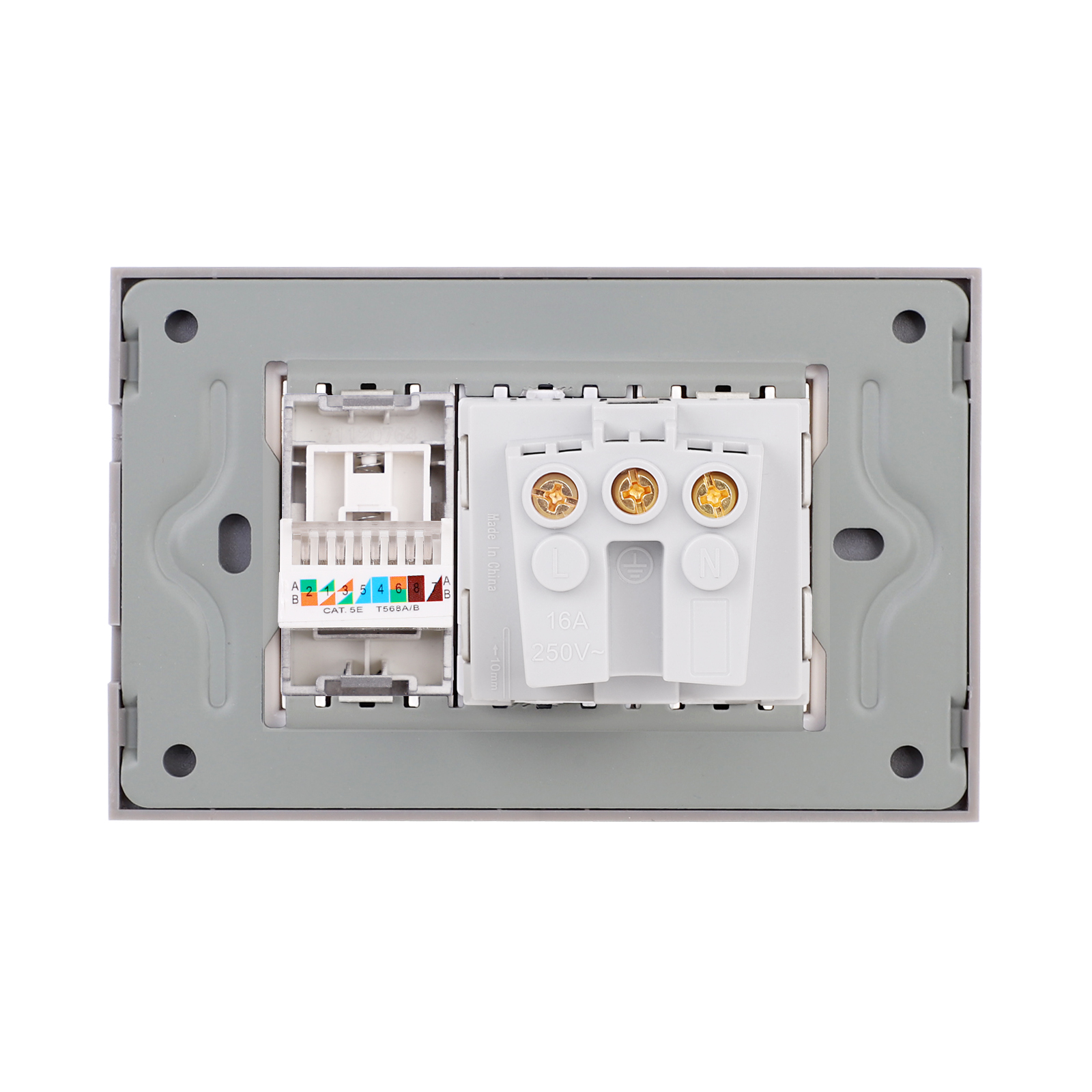 Priza Schuko + Priza Internet cu Rama Sticla LUXION 3M - imagine 16