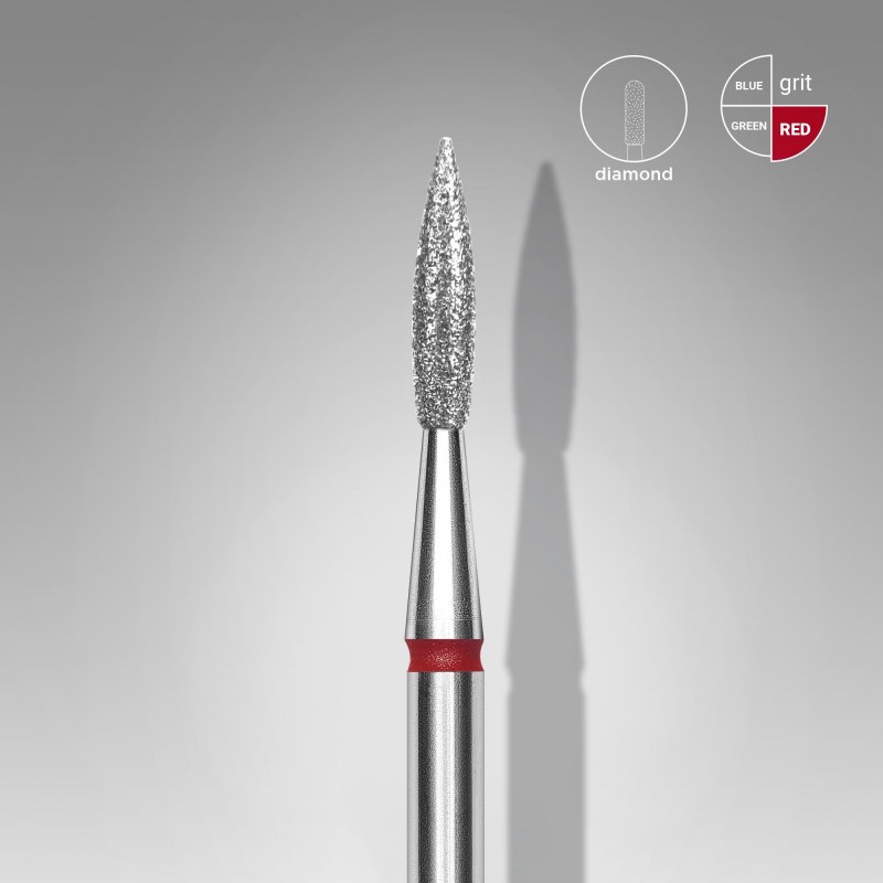 Capăt freză diamant Staleks Expert flacără fină 2.3 mm