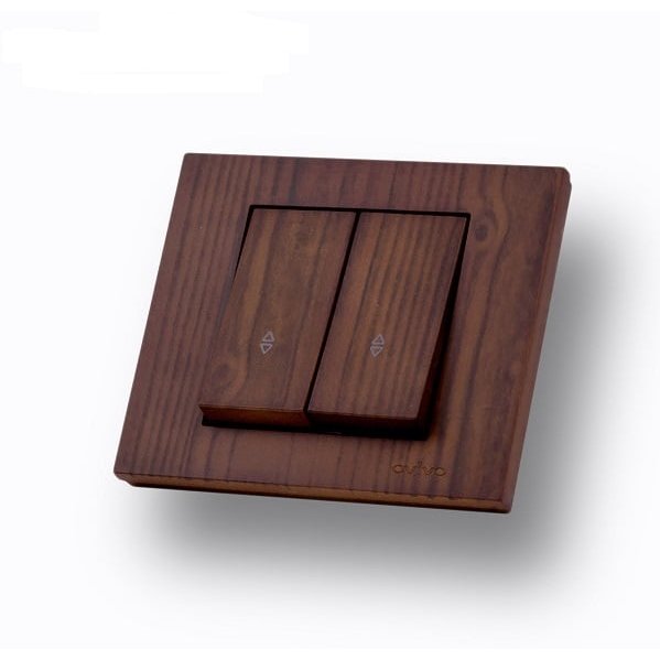 Comutator cap scară Ovivo Grano Woods nuc, 10A IP20