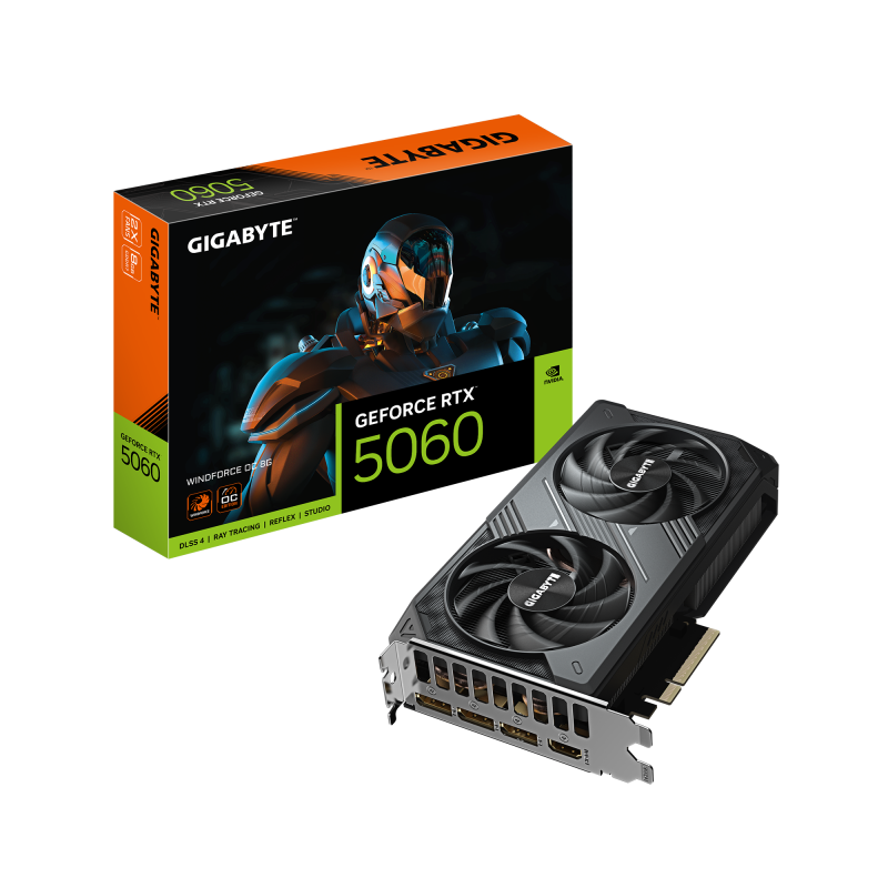 Placa Video RTX 5060 Windforce OC 8GB GDDR7 Gigabyte