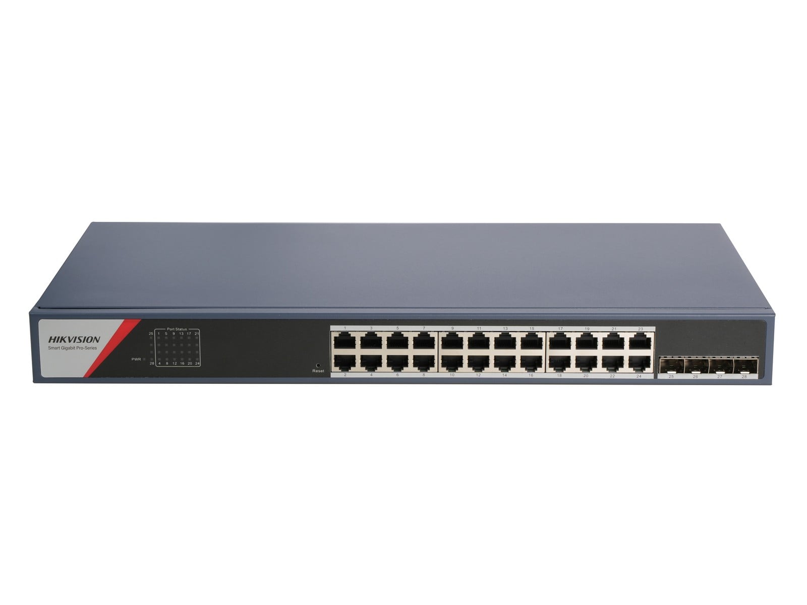 Switch Hikvision DS-3E1528-SI-24T4F, 28 porturi, managed