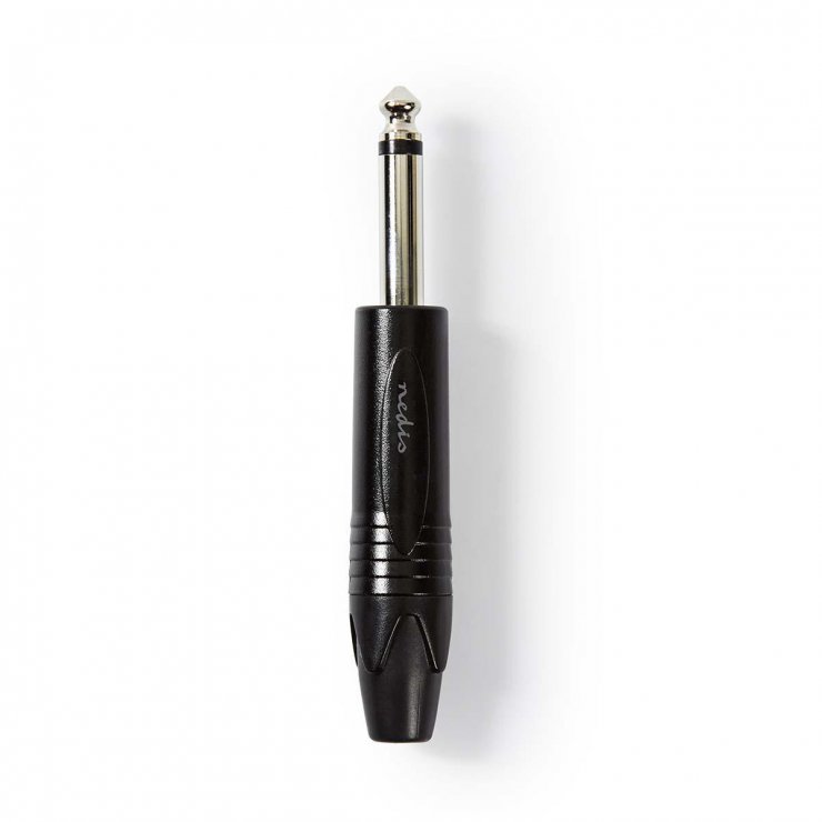 Conector Jack 6.35mm Mono de Lipit Nedis COTP23900BK