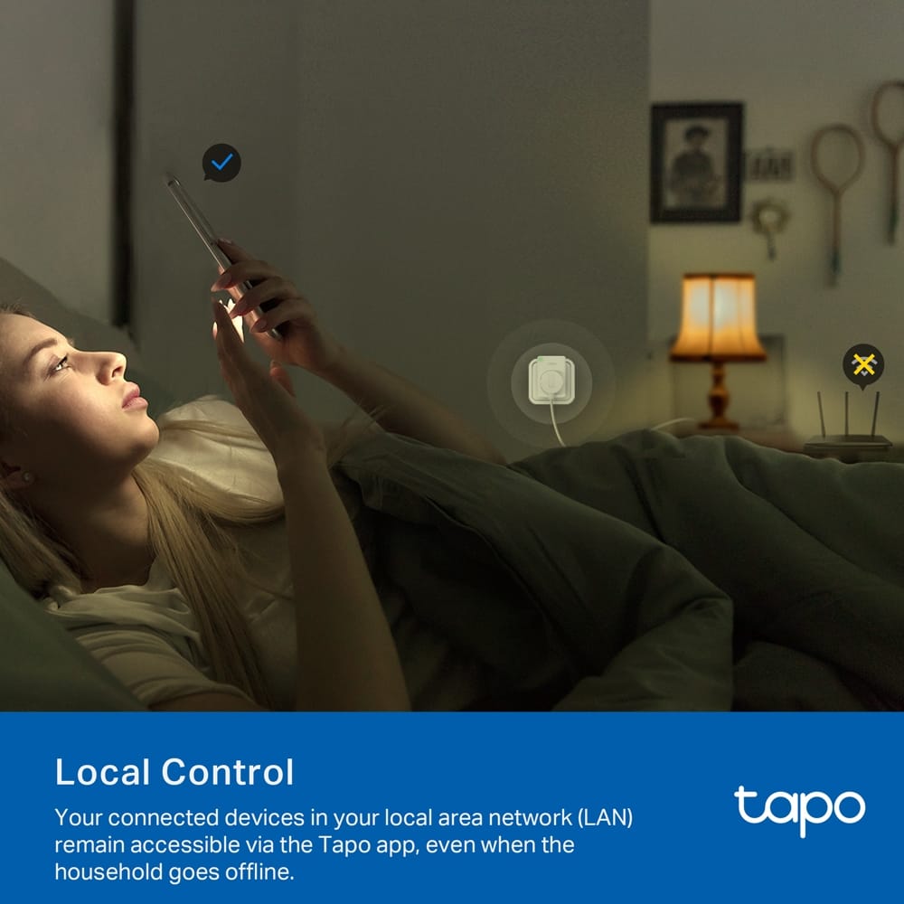 Priză Smart TP-LINK Tapo P100 2-pack - Control Wi-Fi și Vocal - imagine 8