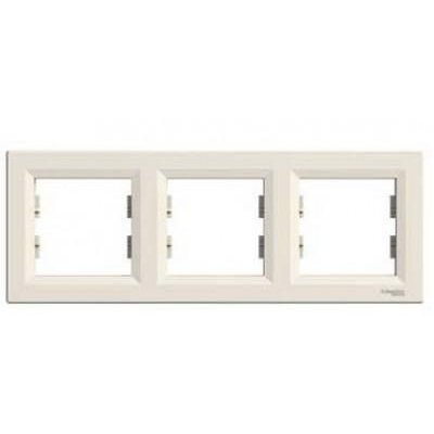 Rama 3 posturi crem Schneider Asfora, design elegant