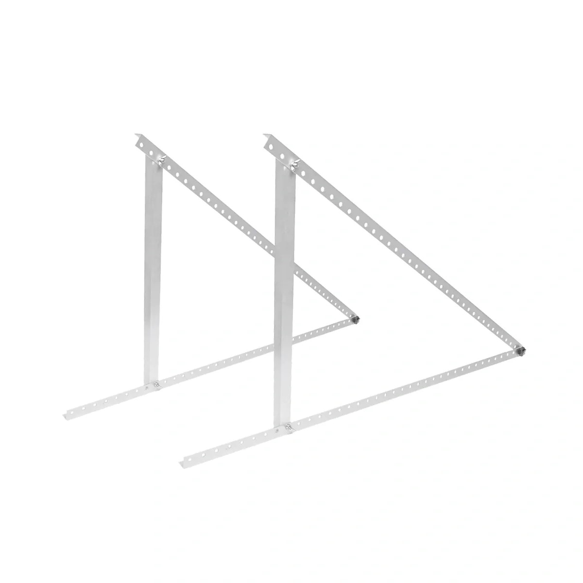 Set suporti triunghi reglabili pentru montaj panou fotovoltaic ADMIRA Systems 655ST1140, 2 buc, 1140x545mm, unghi 0-90, aluminiu anodizat