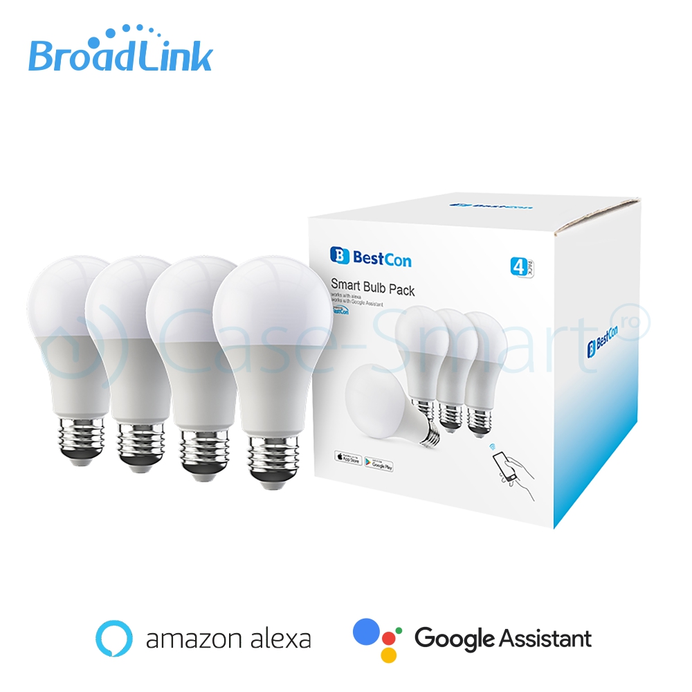Pachet 4 Becuri Inteligente BroadLink FastCon E27 - imagine 4