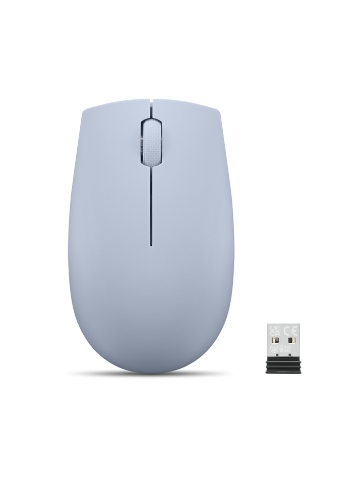 Mouse Wireless Lenovo 300 Compact Frost Blue - 1000 DPI