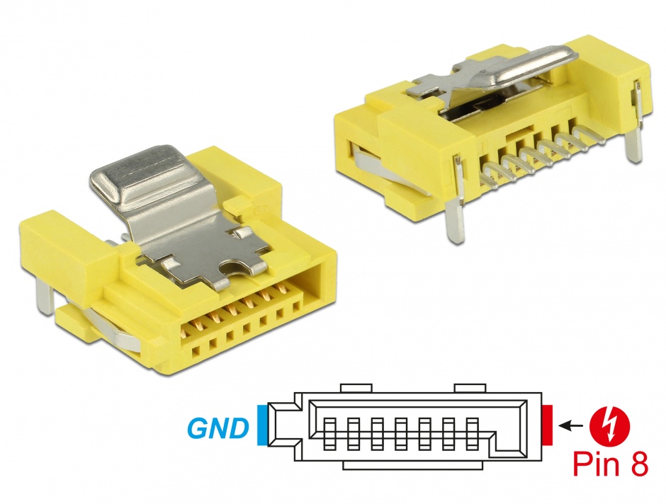 Conector alimentare SATA 8P Delock