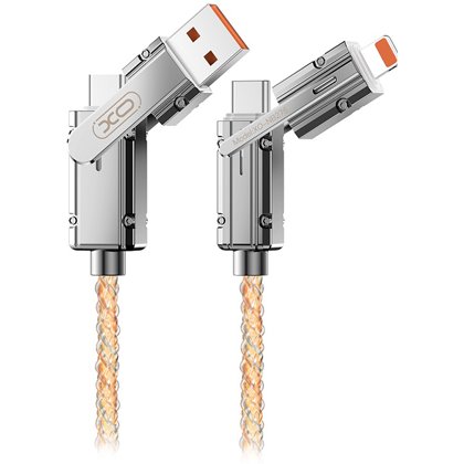 Cablu 3IN1 XO 60W 1M, USB-C/Lightning