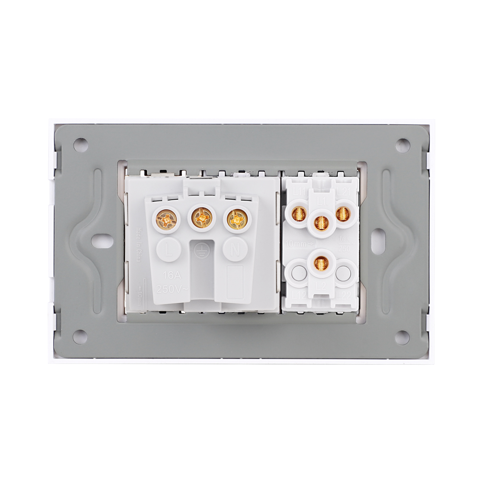 Intrerupator Dublu + Priza Sticla Luxion - imagine 12