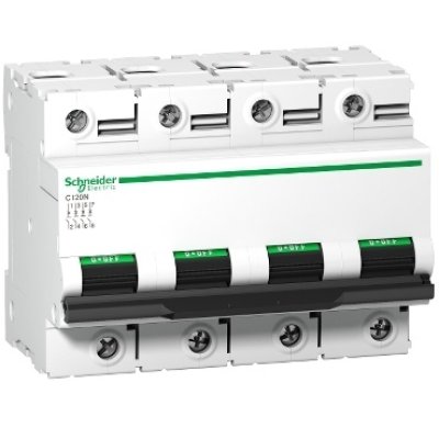 Siguranță automată Schneider Acti9 C120N 4P 80A, curba C