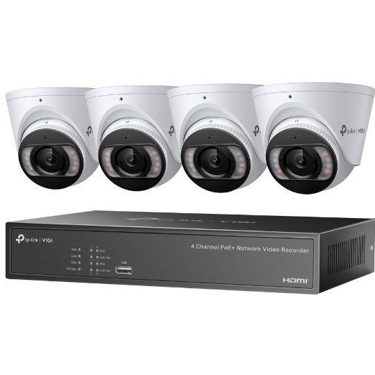 Kit NVR TP-Link VIGI 4 Camere PoE+ 4MP