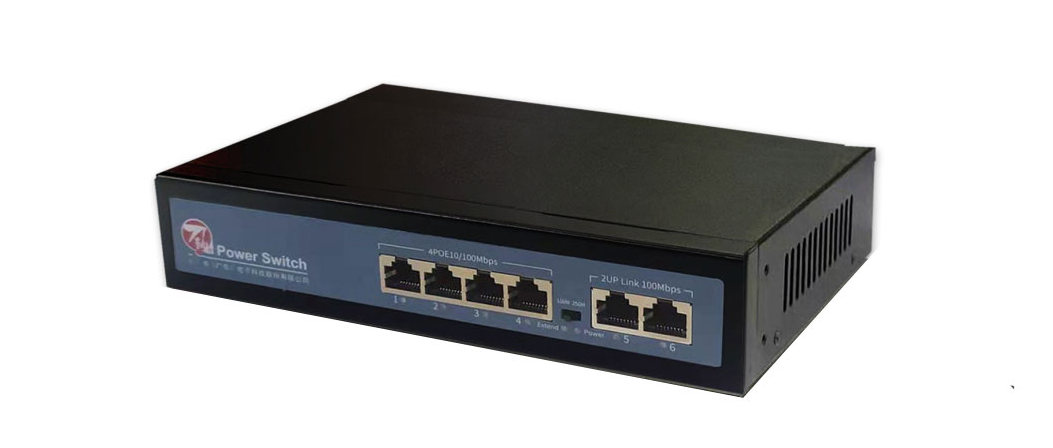 Switch PoE Safer 6 Porturi 75W