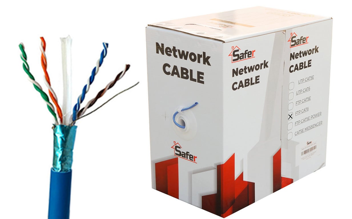 Cablu FTP Cat6 Safer 305m Cupru - Retea Performanta
