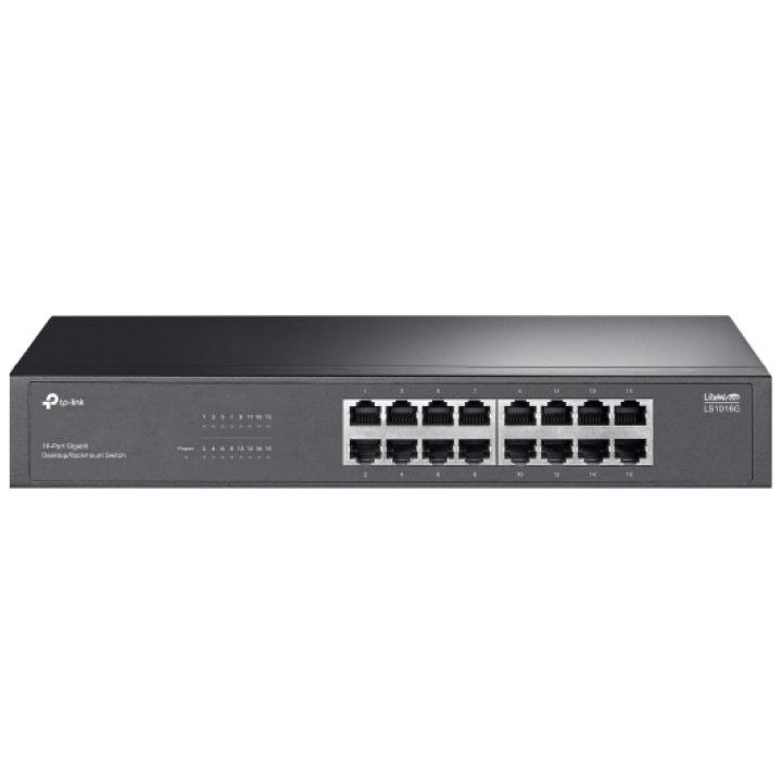 Switch TP-Link LS1016G, 16 Porturi Gigabit, Rackmount