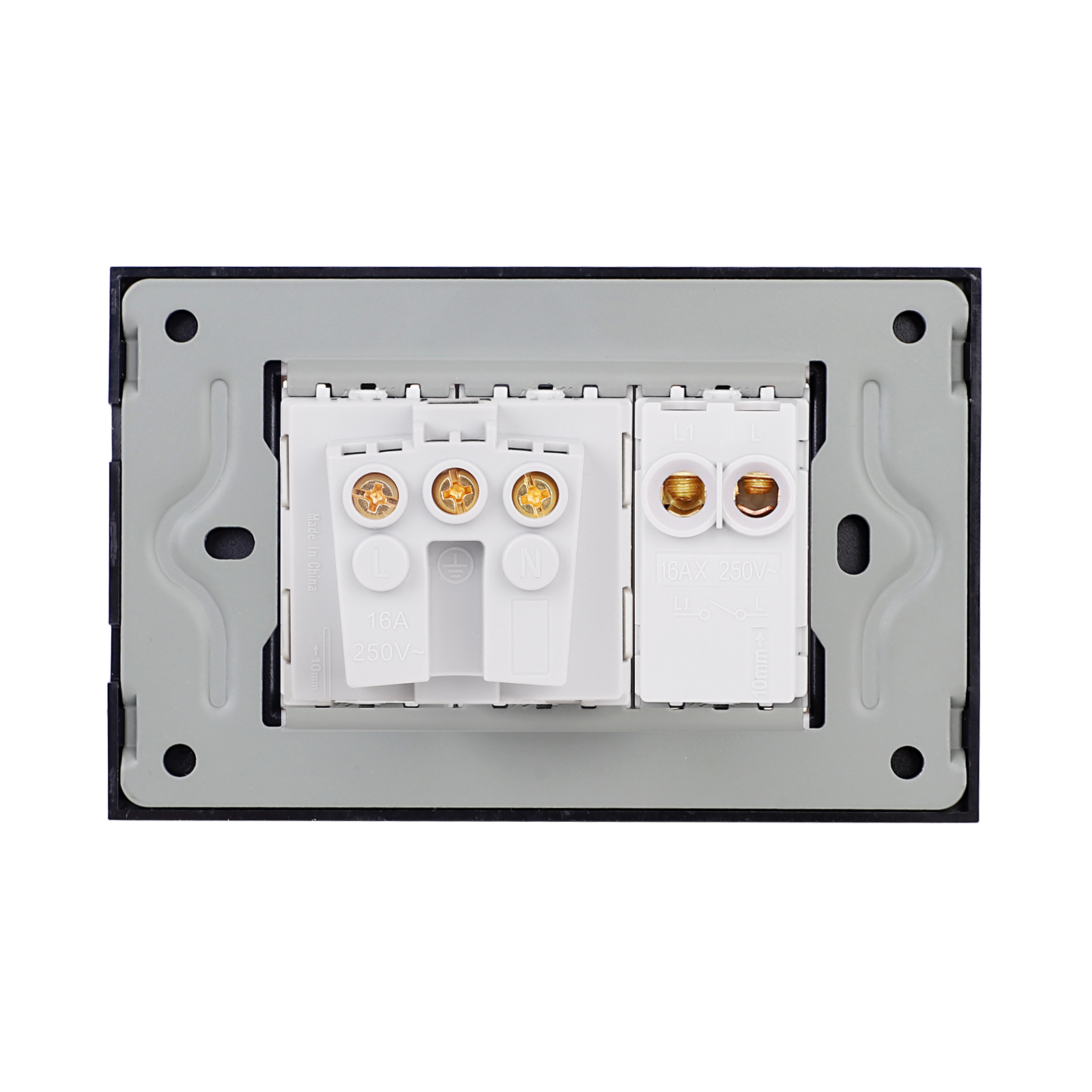 Intrerupator + Priza Sticla LUXION, IP44 - imagine 8