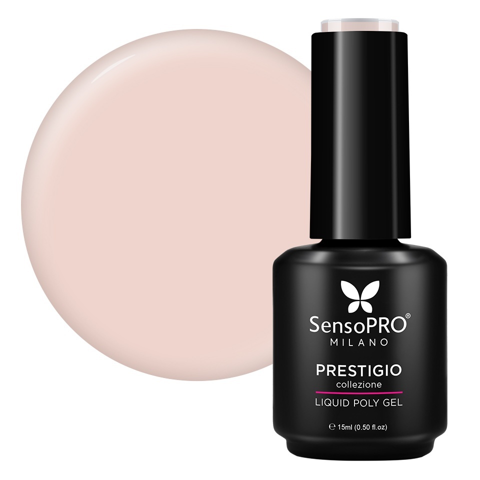Polygel Lichid SensoPRO Milano PRESTIGIO, Chic Caramel, 15ml
