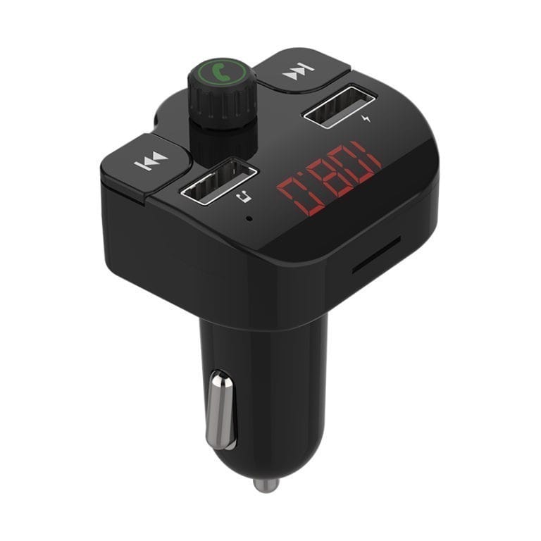 Modulator Auto FM Spacer Bluetooth 5.0 cu 2xUSB si MP3 Player - imagine 2