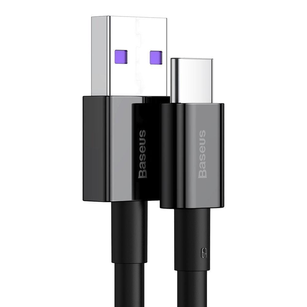 Cablu USB-C Baseus Superior 1m - Fast Charging 66W Negru - imagine 3