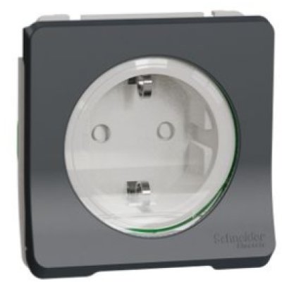 Priza Schneider Mureva MUR36135 2P+E 16A IP55 gri