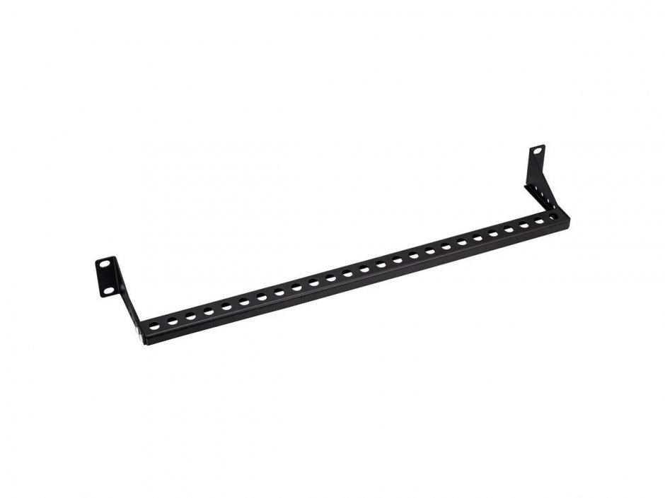 Organizator cabluri cabluri 19" 1U montabil in rack (orizontala) cu adancime reglabila Negru, Value 26.99.0435