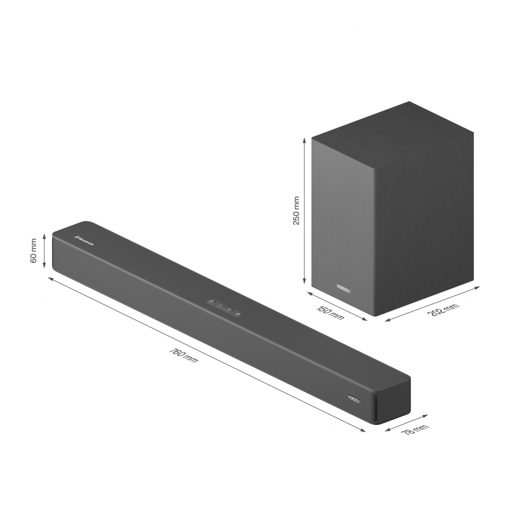 Soundbar Horizon 110W cu Subwoofer Wireless si Bluetooth 5.4 - imagine 8