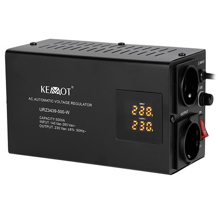 Stabilizator tensiune Kemot 500VA, perete