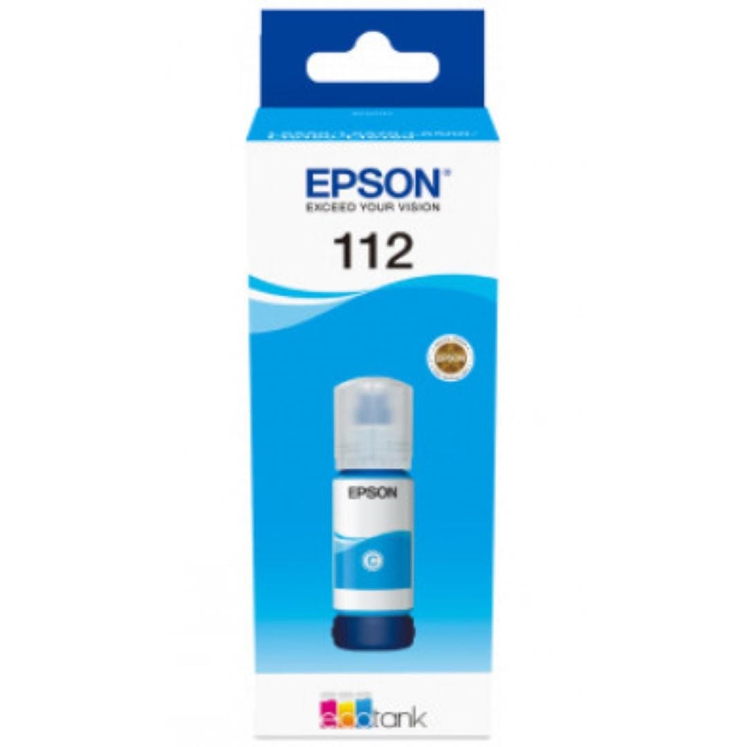 Cartus Cerneala EPSON 112 Cyan Original 70ml - Ecotank - imagine 2