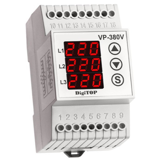 Releu protectie tensiune digital trifazic VP-380 Digitop