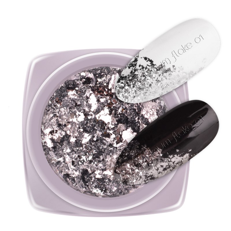 Praf Pigment 2M Platinum Flake Nailshop