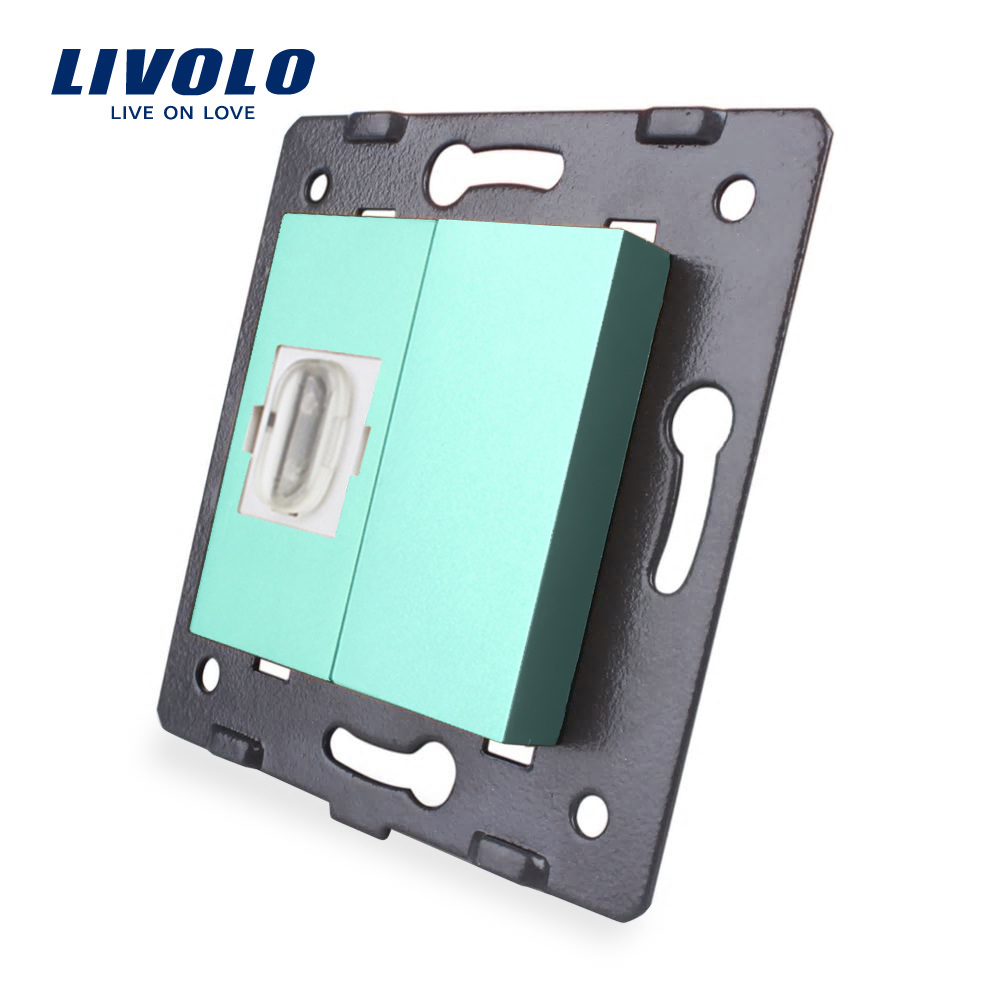 Priză HDMI Livolo, Metal/Plastic, Negru - imagine 7