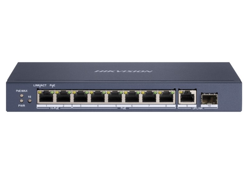 Switch Hikvision 10 Porturi PoE Hi-PoE 120W