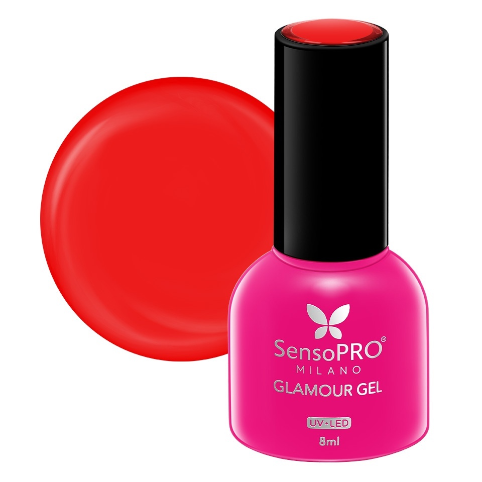Oja Semipermanenta Glamour Gel SensoPRO Milano Cranberry Gin 8ml