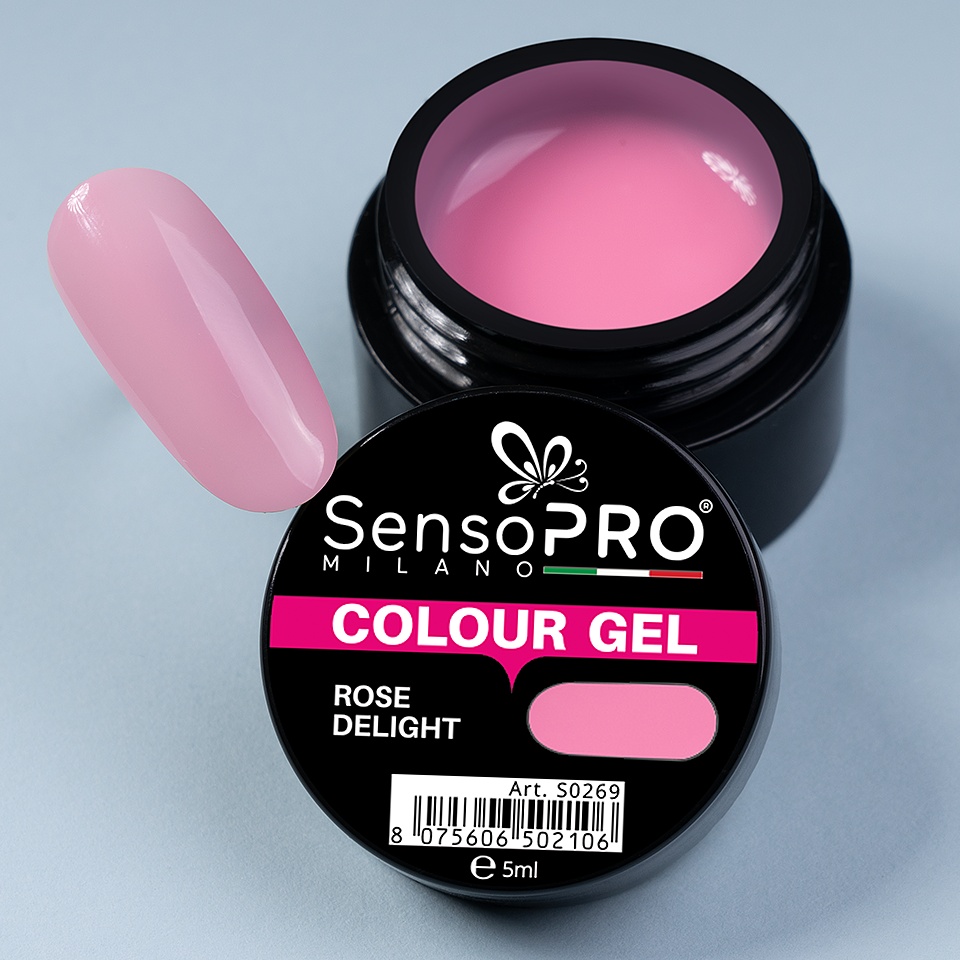 Gel UV Colorat Rose Delight SensoPRO Milano