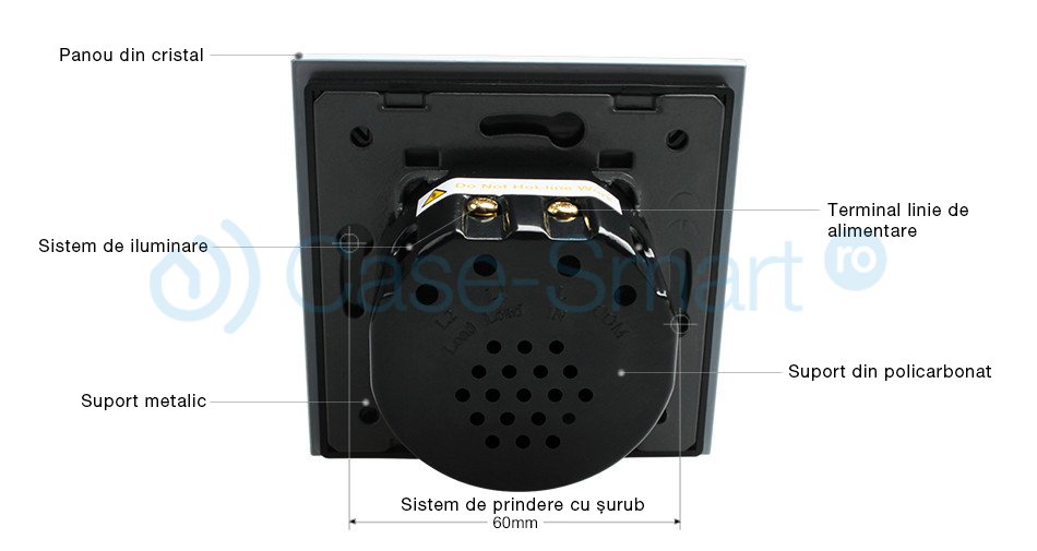 Modul Intrerupator Draperie LIVOLO Wireless Touch - imagine 3