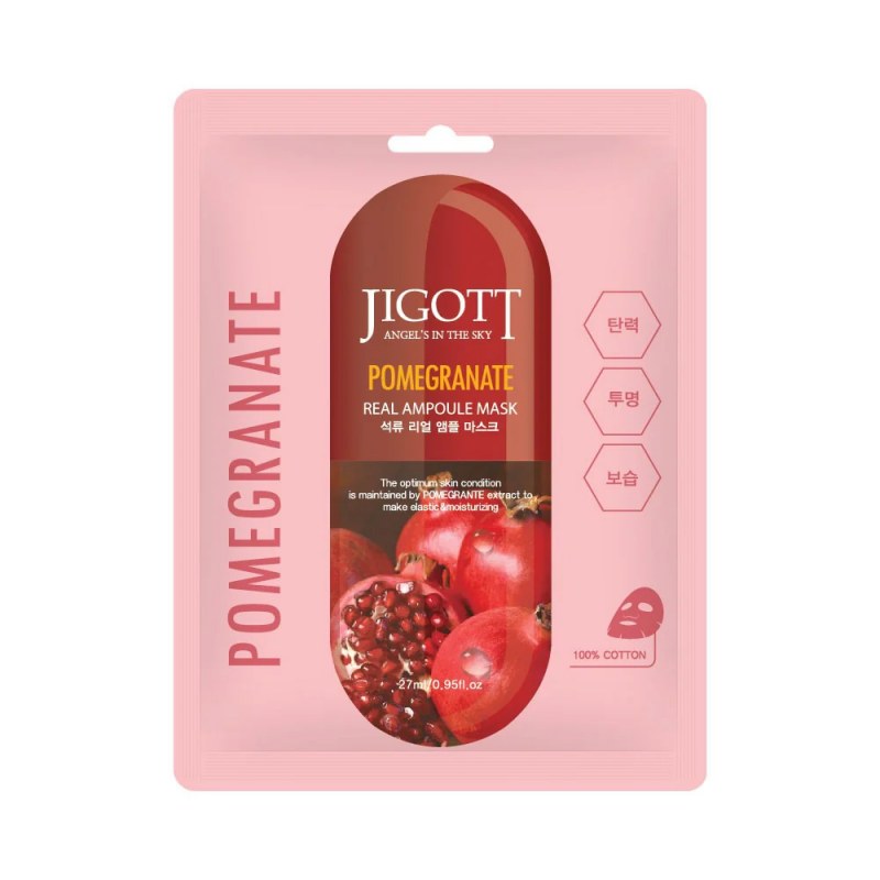 Mască Față Rodie Jigott 27ml | Hidratare Intensă