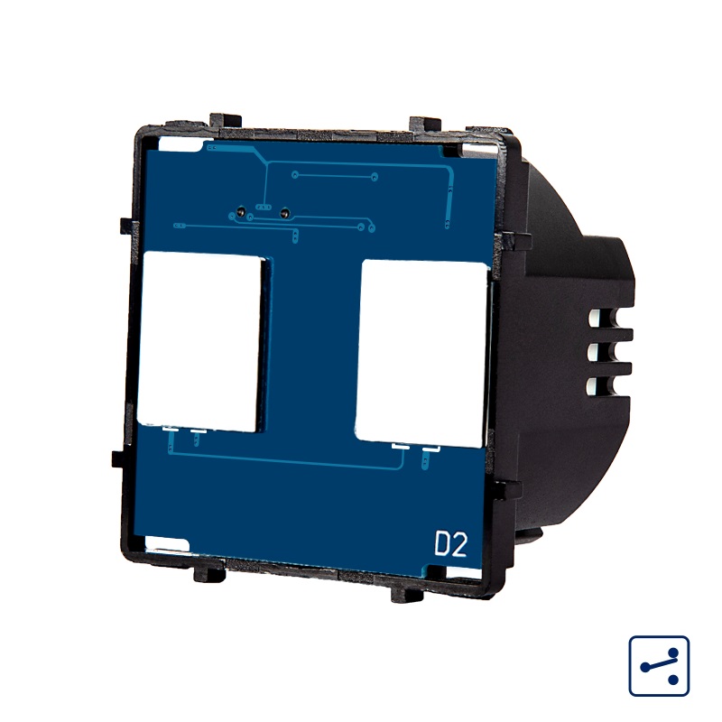 Modul Intrerupator Dublu Touch Cap Scara LUXION