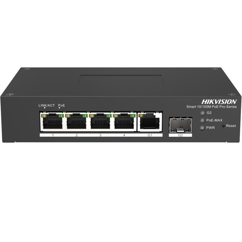 Switch PoE Hikvision DS-3T1306P-SI/HS - 6 Porturi Gigabit - imagine 2