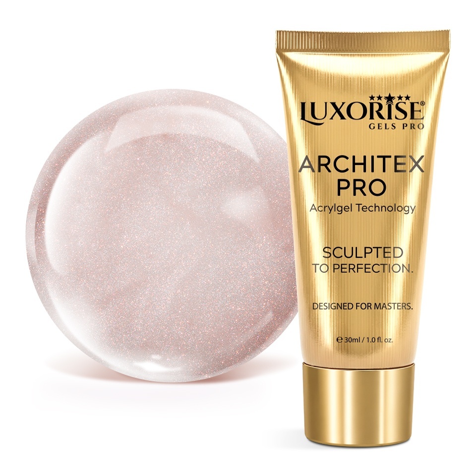 Polygel LUXORISE ARCHITEX PRO - Divine Sheen Collection, Champagne Pearl, 30ml