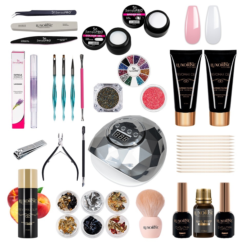 Kit Polygel REVOMAX LUXORISE + Lampa 86W | Kitunghii - imagine 2