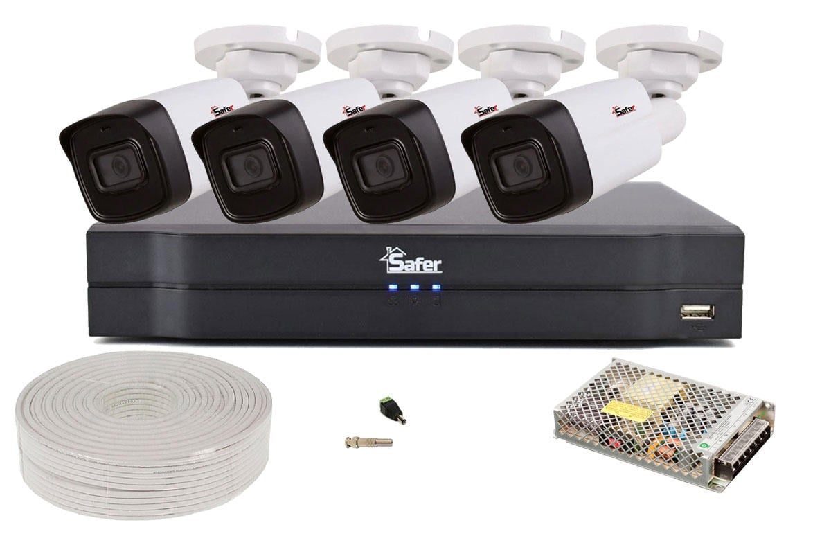 Kit Supraveghere Safer 4 Camere 5MP AI