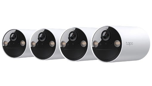 Set Supraveghere 4 Camere Tapo C410, 2K, Baterie, IP65