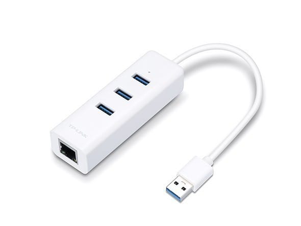Adaptor TP-Link UE330 USB 3.0 cu 3 Porturi si Gigabit Ethernet - imagine 2